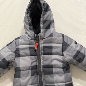 Oshkosh Infant Boys Winter Coat Black Gray Size 3-6mo